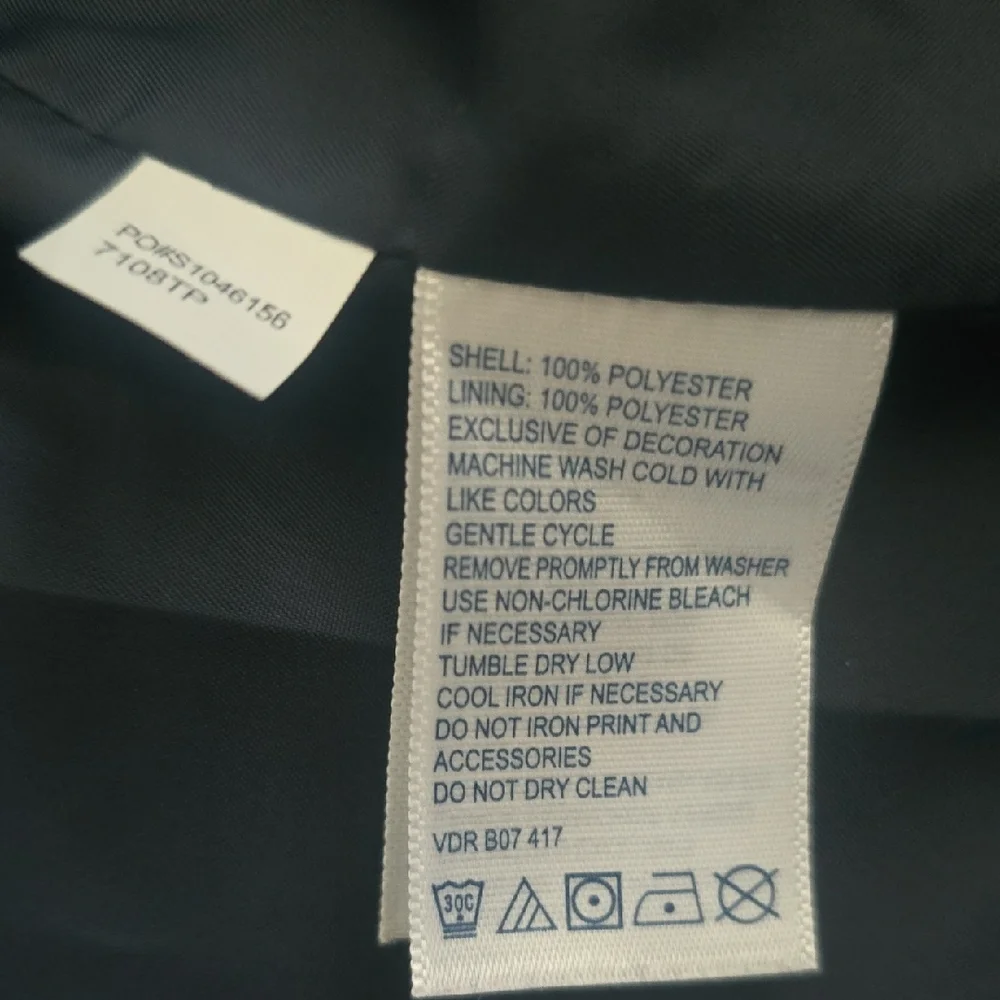 Nautica Navy Utility Jacket with Pink Logo - Picture 9 of 10